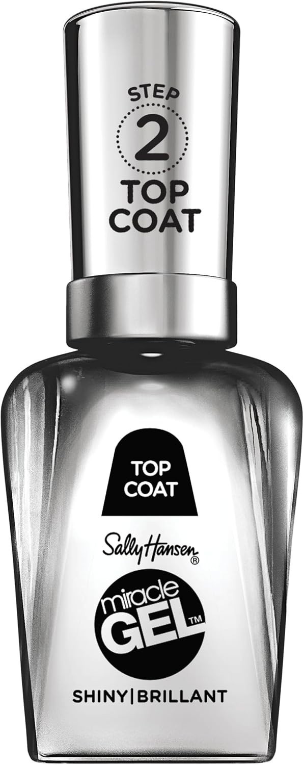 Sally Hansen Miracle Gel Shiny Top Coat Long-Lasting No UV Needed