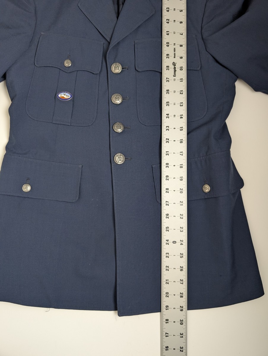 Vintage AFJROTC Air Force Junior ROTC Cadet Jacket 37XS w/ Pins