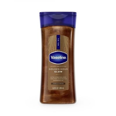 Vaseline Golden Glow Gel Oil 200ml, Cocoa Butter Moisturizing Body Oil