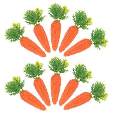 10PCS Fake Mini Carrots: Artificial Carrot Easter Decor - Lifelike Vegetables