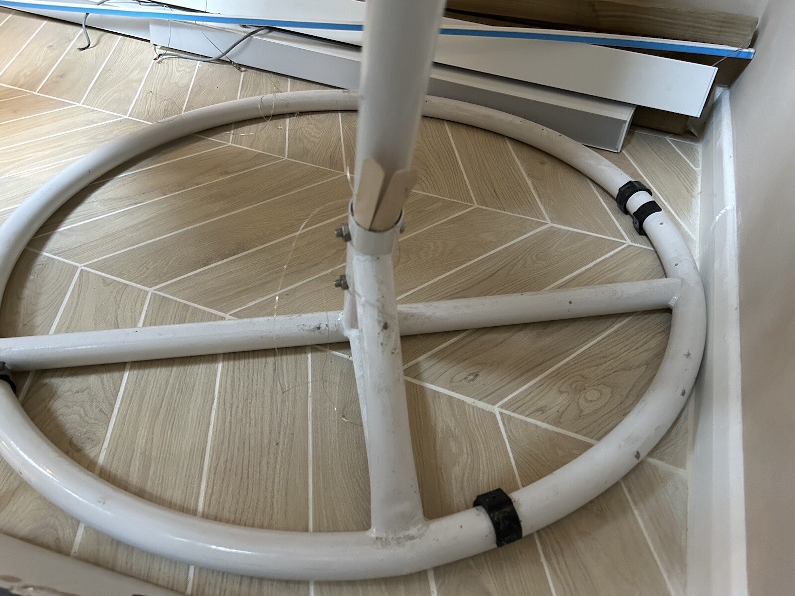 White rattan swing hanging egg chair eBay