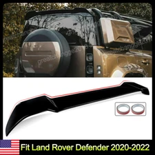 For Land Rover Defender 90/110 Gloss Black Rear Roof Spoiler Lip 2020 2021 2022