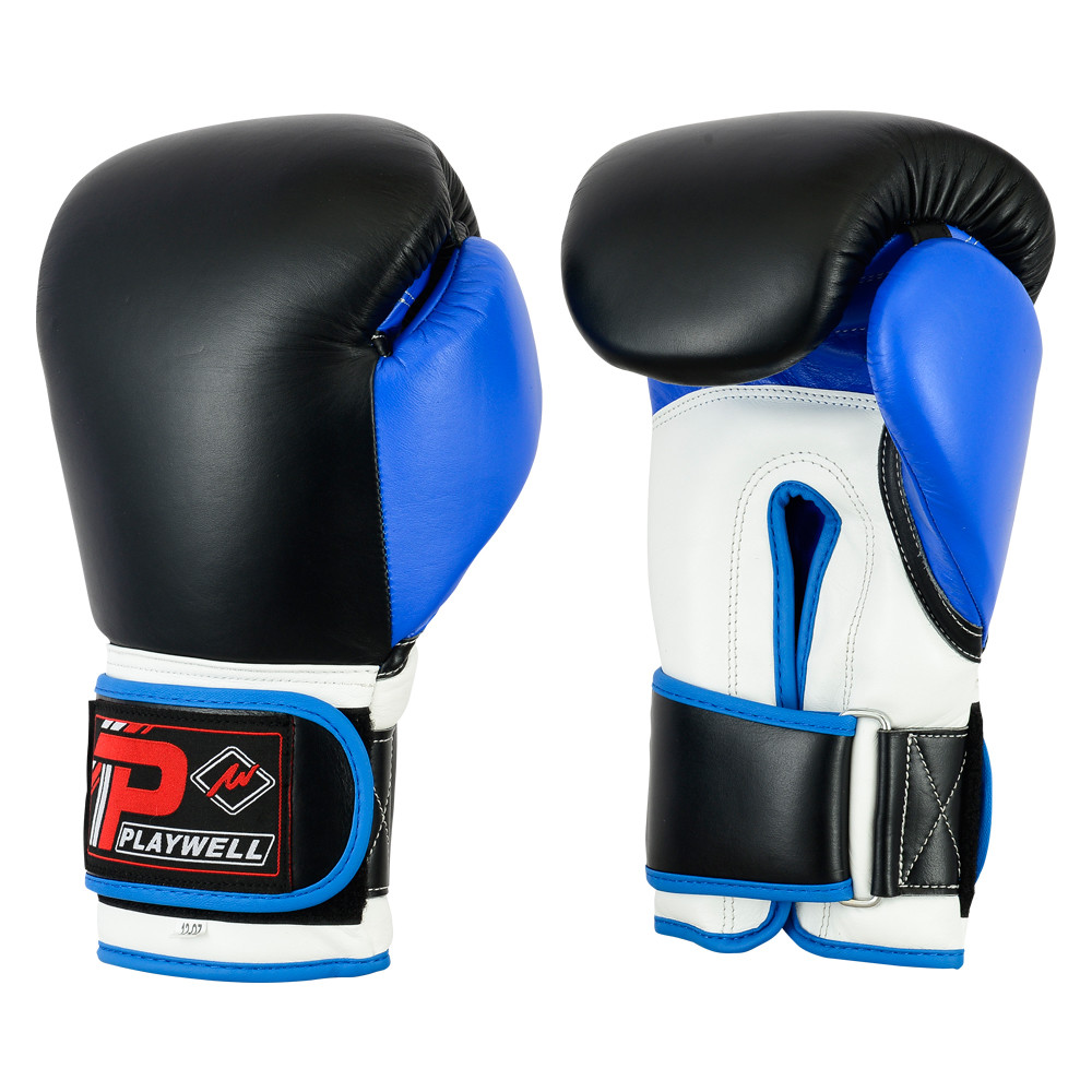 Playwell Leder pro V2p Boxhandschuhe Blau Sparring Muay Thai Mma Tasche Playwell Leder pro V2p Boxhandschuhe Blau Sparring Muay Thai Mma Tasche