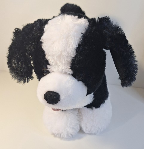 Build A Bear Black & White Border Collie Dog Puppy Plush Stuffed Animal 14" BAB - Picture 3 of 7