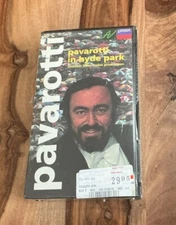 Luciano Pavarotti in Hyde Park NEW SEALED Clamshell VHS