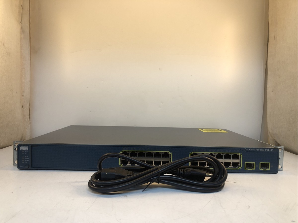 Cisco 3560-24PS-S Ricondizionato Cisco WS C3560 24PS E 24 Port PoE ...