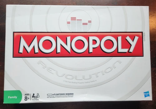 VTG 2010 Monopoly Revolution Family Round Board Game Sounds Music Hasbro