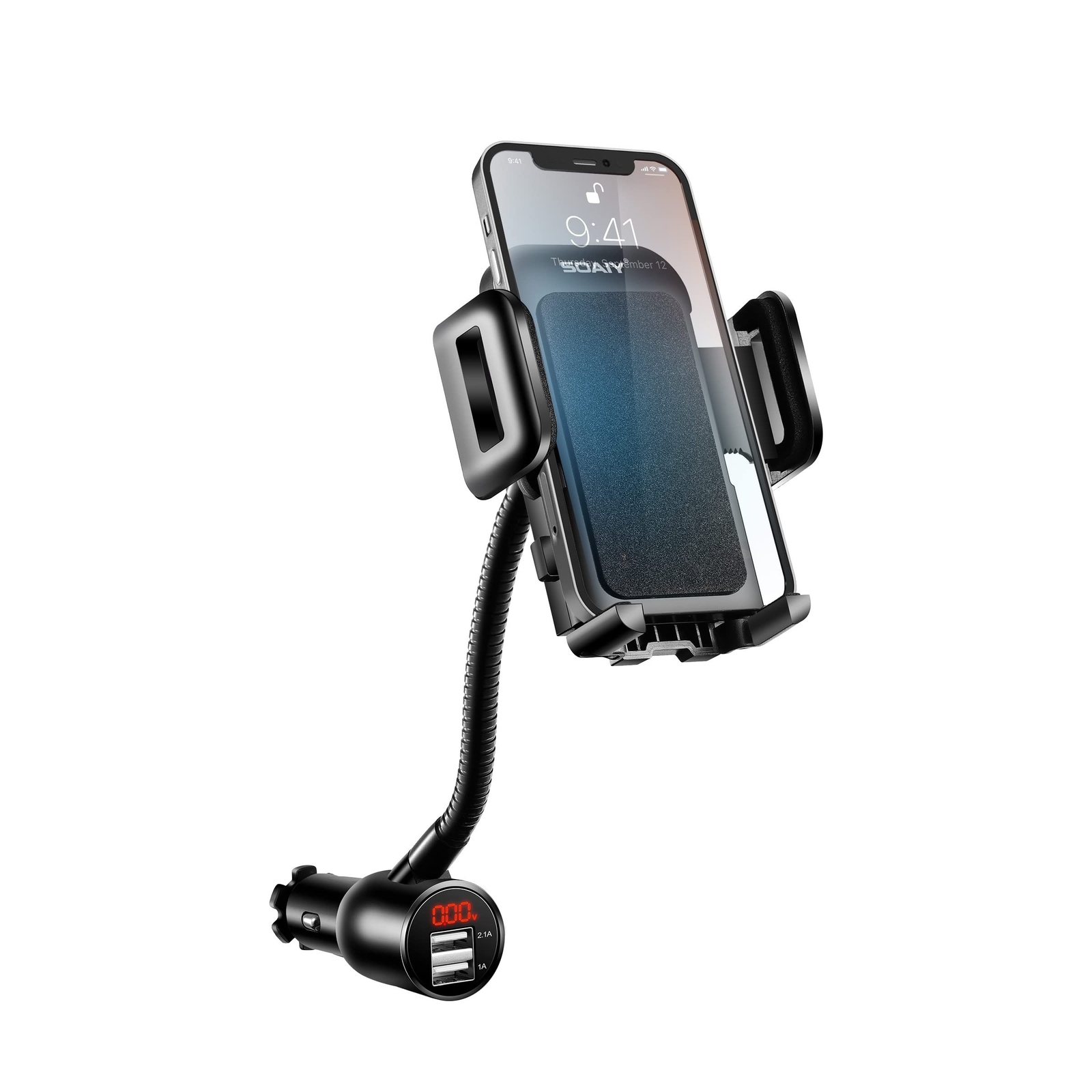 3in1 Cigarette Lighter Car Mount Voltage Detector SOAIY Mount... for