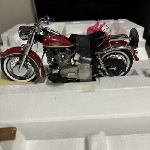 Franklin Mint 2010 Christmas Electra-glide B11G315 Harley Missing Ice Skates - Picture 14 of 17