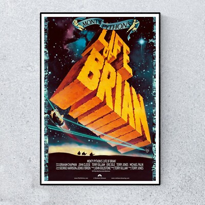 Monty Python's Life Of Brian Kino Filmklassiker 70er A4 Poster Wandbild