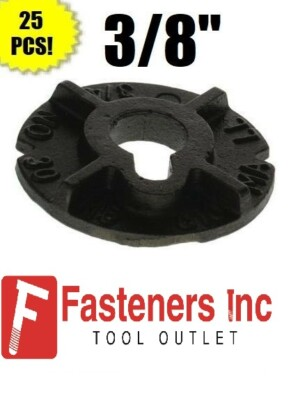 #ad Qty 25 3 8quot; Round Malleable Washer Malleable Iron Plain Finish $36.22