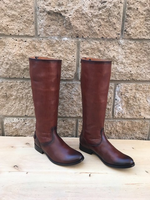 frye melissa button back zip wide calf