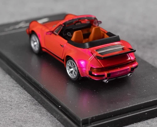 RM 1:64 Pink Singer 930 Turbo Study Convertible Model Diecast Metal Car - Picture 6 of 7