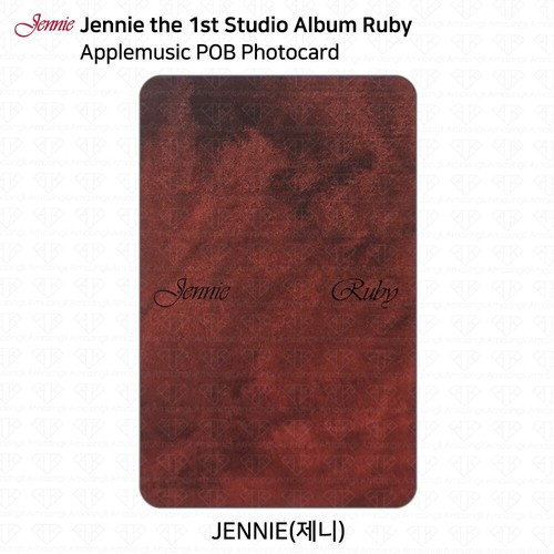 Jennie The 1st Studio Album Ruby POB Photocard Blackpink JumpupEnt Applemusic - Picture 11 of 35