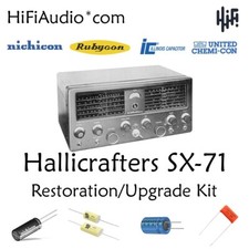 Hallicrafters SX-71 radio Restoration Kit repair upgrade kit recap capacitor