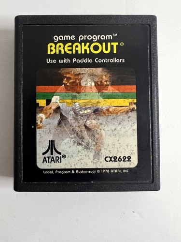Vintage Atari Game Cartridge BREAKOUT CX2622 1978 - Picture 1 of 7