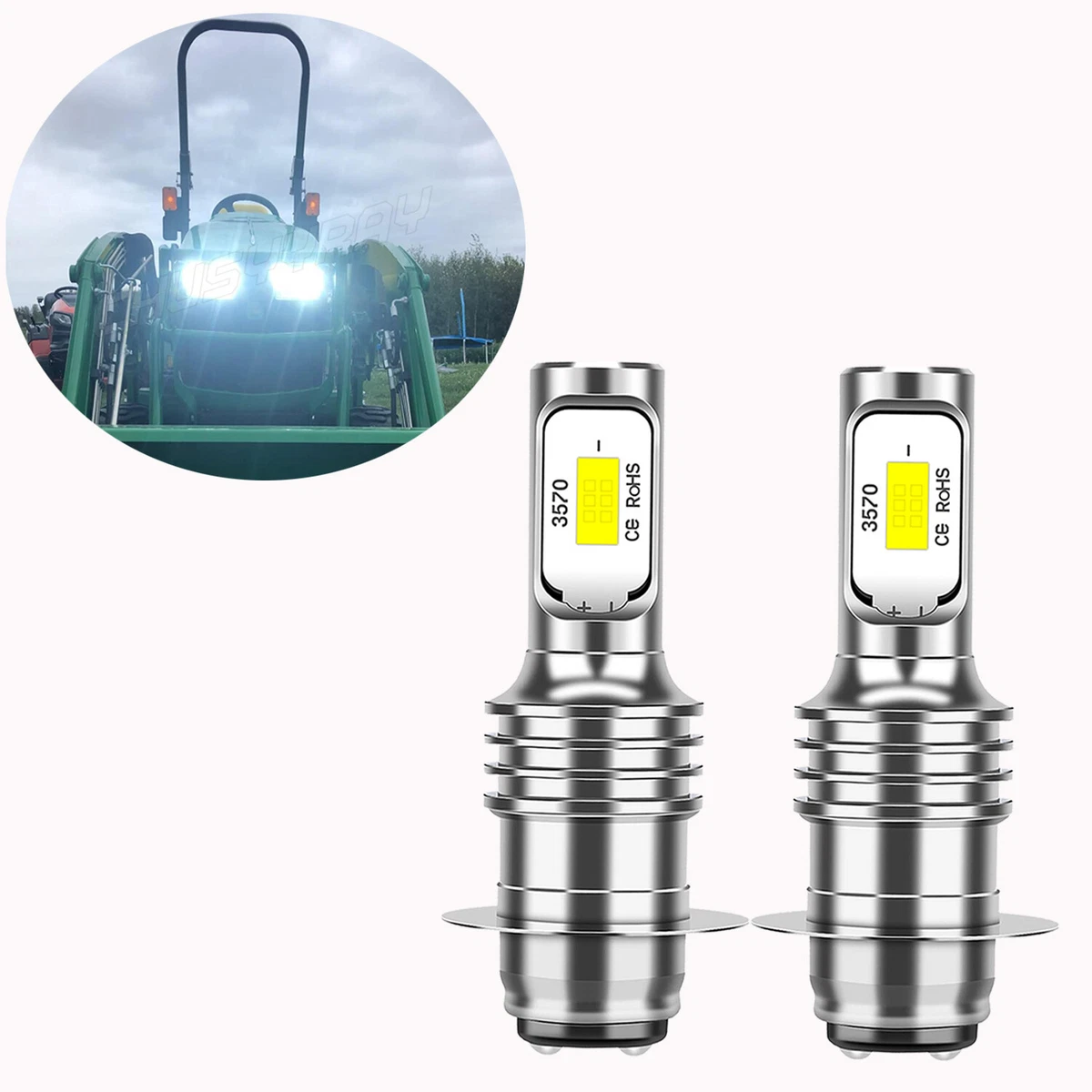 Halogen replacement bulb For Bolens tractor 12V LED Super Bright
