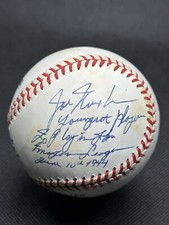 Joe Nuxhall Signed Baseball Youngest Player to Play in the Major Leagues JSA COA