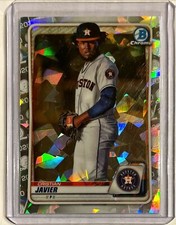 CRISTIAN JAVIER🔥MINT⚾ATOMIC REFRACTOR CRACKED ICE📈2020 BOWMAN CHROME #BCP-56🌟