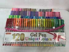 Shuttle Art 120 Unique Colors (No Duplicates) Gel Pens Gel Pen Set for Adult Col