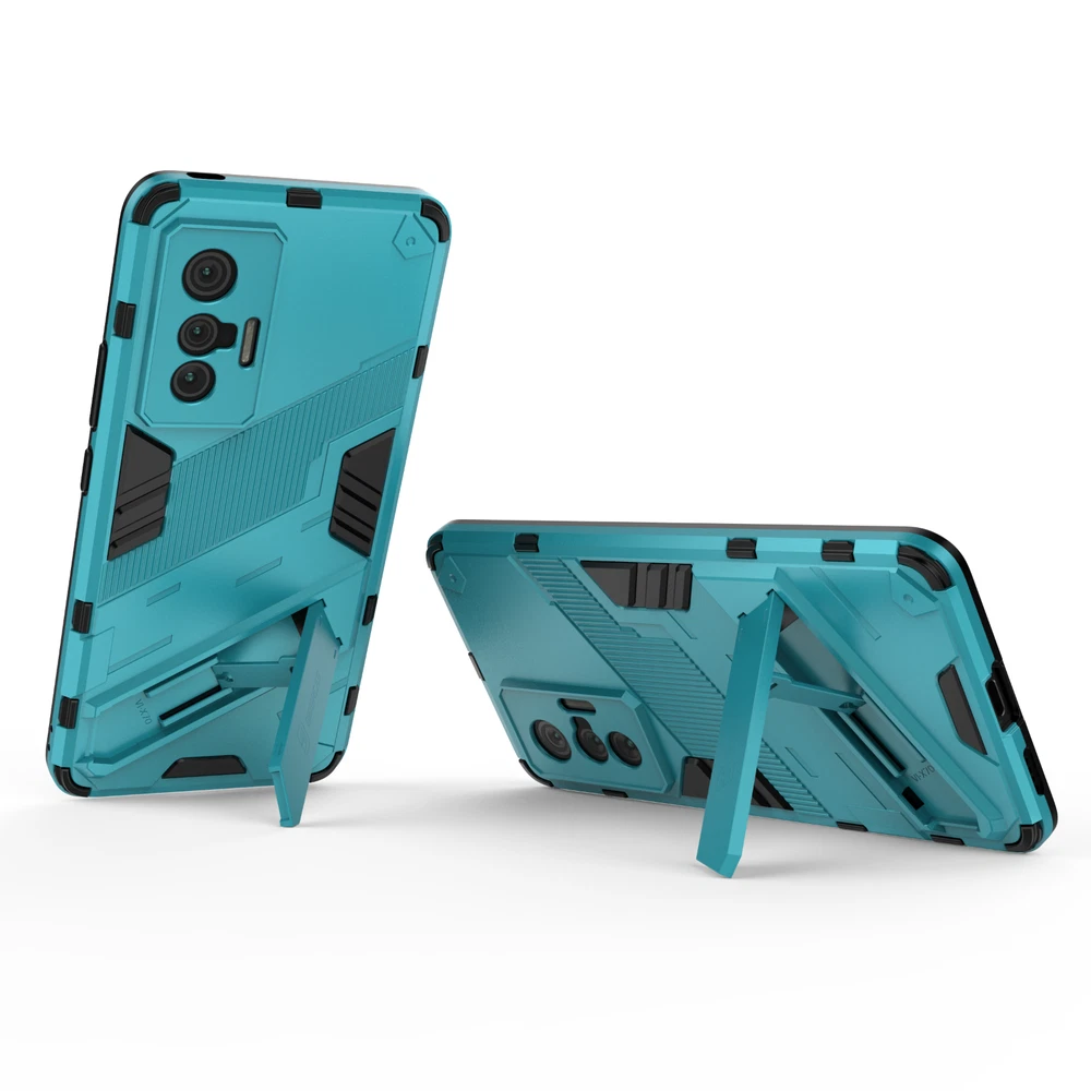 Vivo X70 Shockproof TPU PC Bumper Stand Protective Phone Case