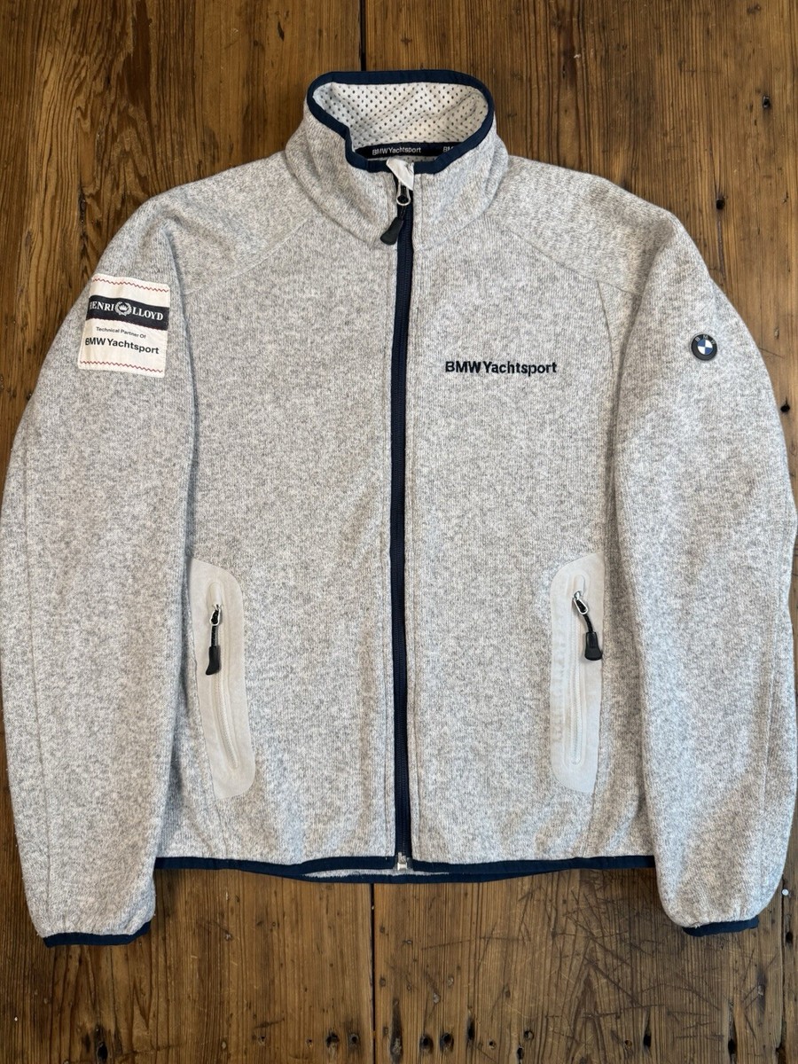 HENRI LLOYD ピーコート Rare Henri Lloyd BMW Yachtsport Zip Fleece Jacket Mens Small Gray