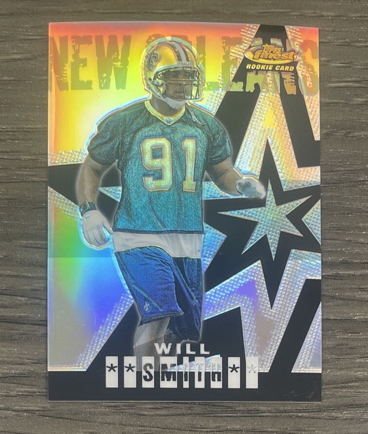 2004 Topps Finest - Will Smith - Rookie Refractor RC #74 New Orleans Saints /199