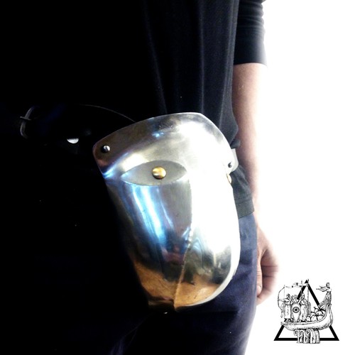Medieval Codpiece Armor, SCA Buhurt Knights Steel Groin Protection from Ukaraine - Picture 2 of 8
