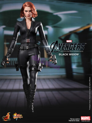 HOTTOYS STUDIOS Black Widow Avengers 1/6 Scale Action Figure In