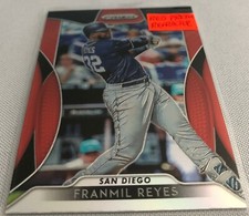 2019 Panini Prizm Baseball Franmil Reyes San Diego Padres Red Prizm #43
