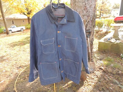 blanket lined denim chore coat