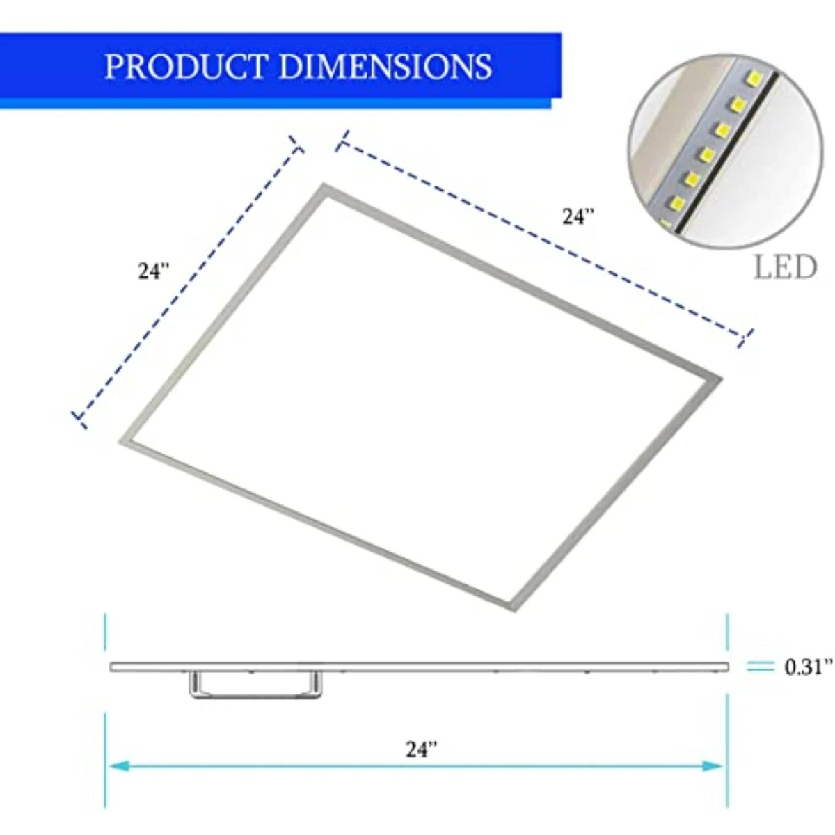 24x24 led sale panel light