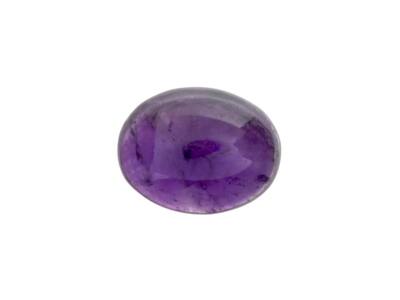 Lose 11mm x 9mm Oval Cabochon Schnitt Natürliche Amethyst Tief Violett Farbe