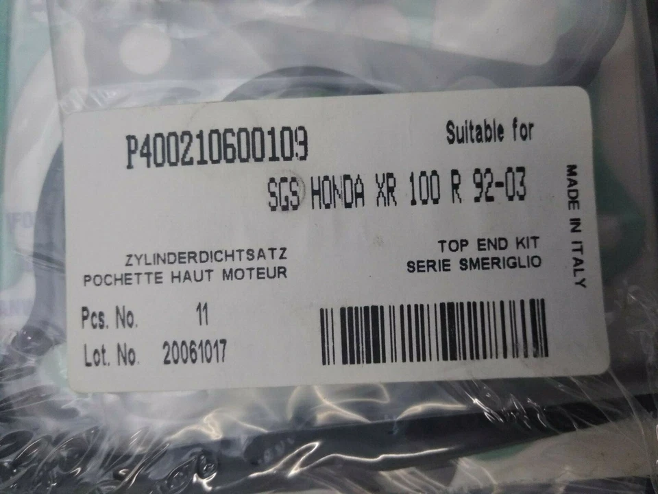 全新 ATHENA P400210600109 EXHAUST GASKET,HONDA XR 100 '93-'03 — 第 4/4 张图片