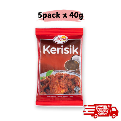 Akasa Kerisik Toasted Grates Coconut Suitable For Asian Cuisine 40g X 5Pack