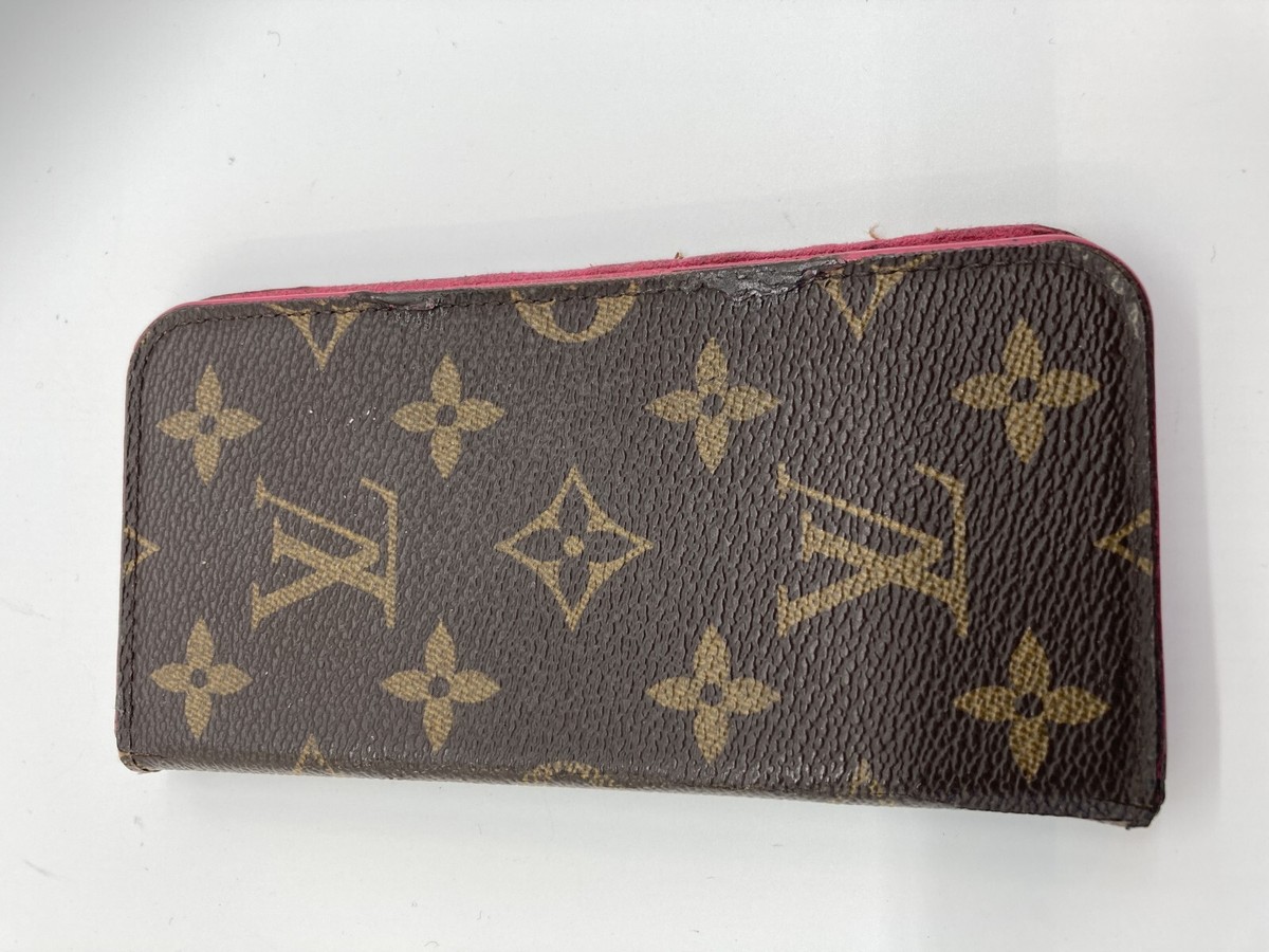Louis Vuitton Monogram iPhoneX Folio Rose M63444 Iphone Case