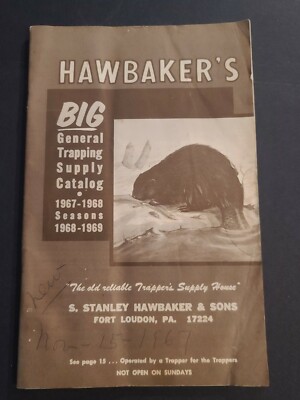 HAWBAKER TRAPPING SUPPLIES CATALOG 1968-69-70, TRAPS, TRAPPER S. STANLEY  &amp; SONS | eBay