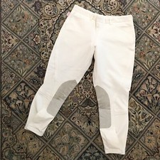 Tailored Sportsman Supreme Hunter 3985 Riding Jodhpurs Breeches Youth 16R White