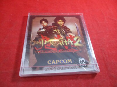 Onimusha 2 Samurai's Destiny Capcom PS2 Promotional 2003 Calendar *NEW*