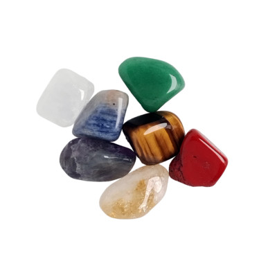 7 Chakra Trommelsteine