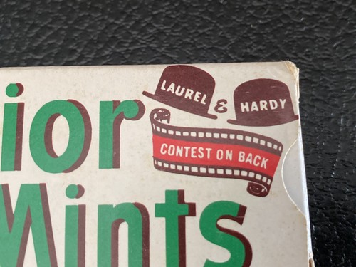 1972 Nabisco Junior Mints Complete Box Laurel & Hardy Card #16 Vintage Candy and - Picture 15 of 16
