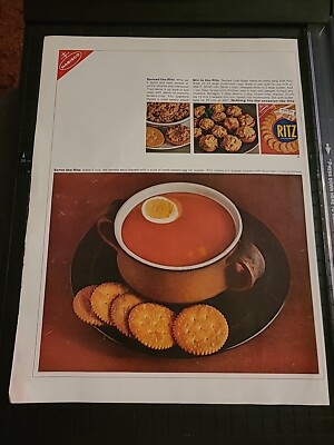 Nabisco Ritz Crackers Print Ad Advertisement 1964 10x13