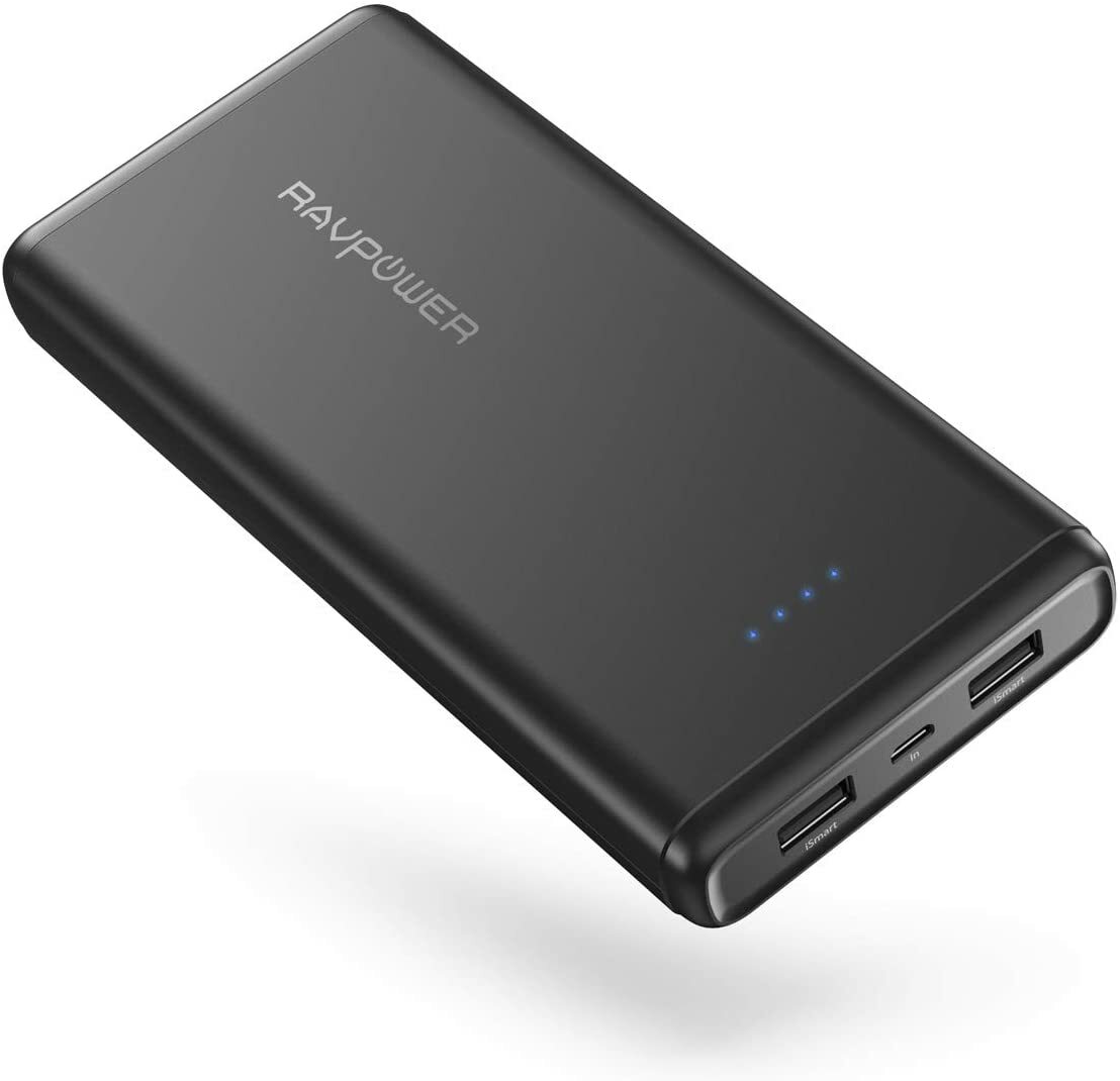 RavPower RP-PB006 20000 mAh Battery Bank Dual iSmart USB Ports 2.4 Amps PB25