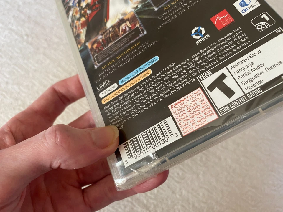 BlazBlue Portable Sony PSP - NTSC-U/C USA New Sealed - High Quality Packing - Image 3 of 4