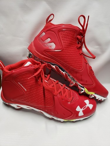 NUEVO Botines de fútbol Under Armour Team Spine Fierce MC 16 para hombre rojos 1270491-601 - Imagen 1 de 5