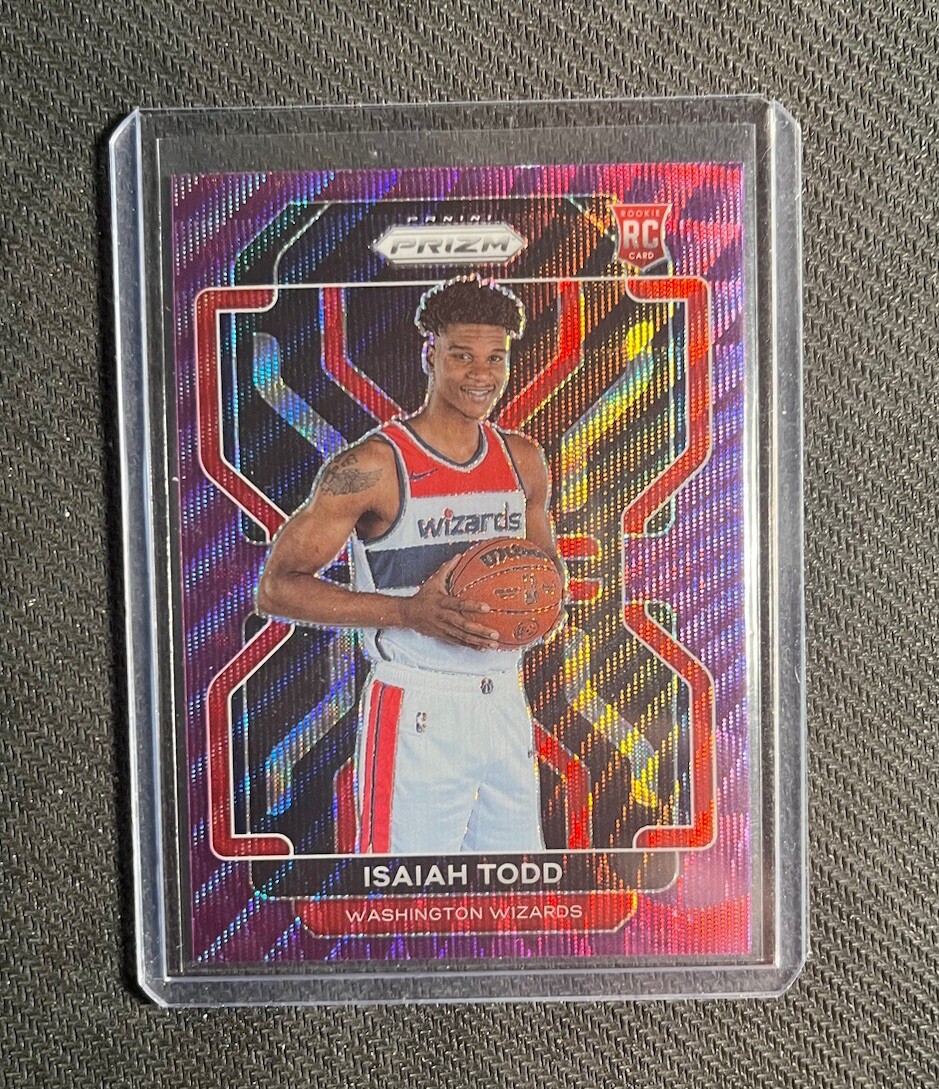 2021-22 Panini Prizm - Purple Wave Prizm #299 Isaiah Todd (RC)
