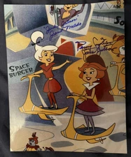 RARE JANE & JUDY JETSON 8X10 ORIGINAL SIGNED PHOTO PENNY SINGLETON & JANET WALDO