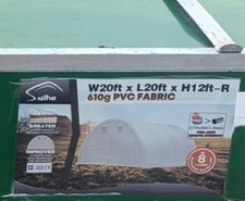 20x20x12 PVC Tension Fabric Canvas Storage Building Hoop Barn Suihe Heavy Duty