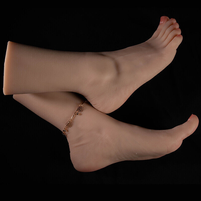 Manichino piedi modello display modello piede silicone platino 25 cm alta...