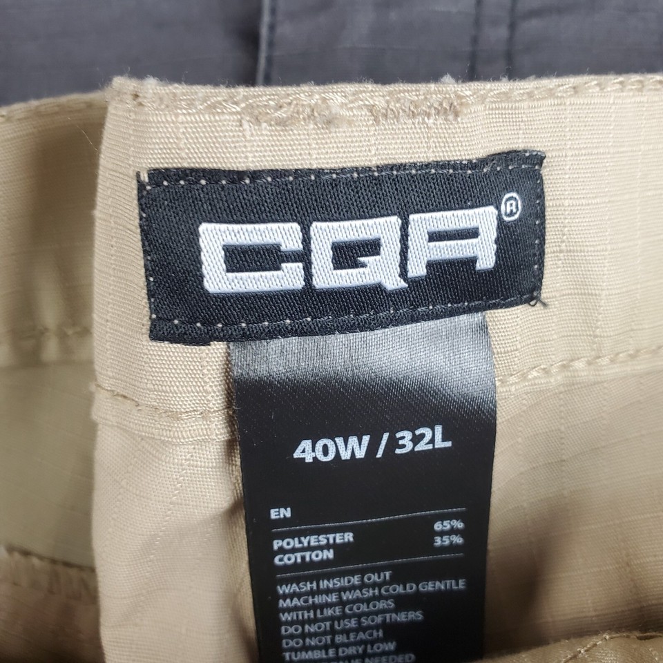 CQR Men's Tactical Pants Lot of 2 40X32 Cargo Ripstop Canvas Workwear